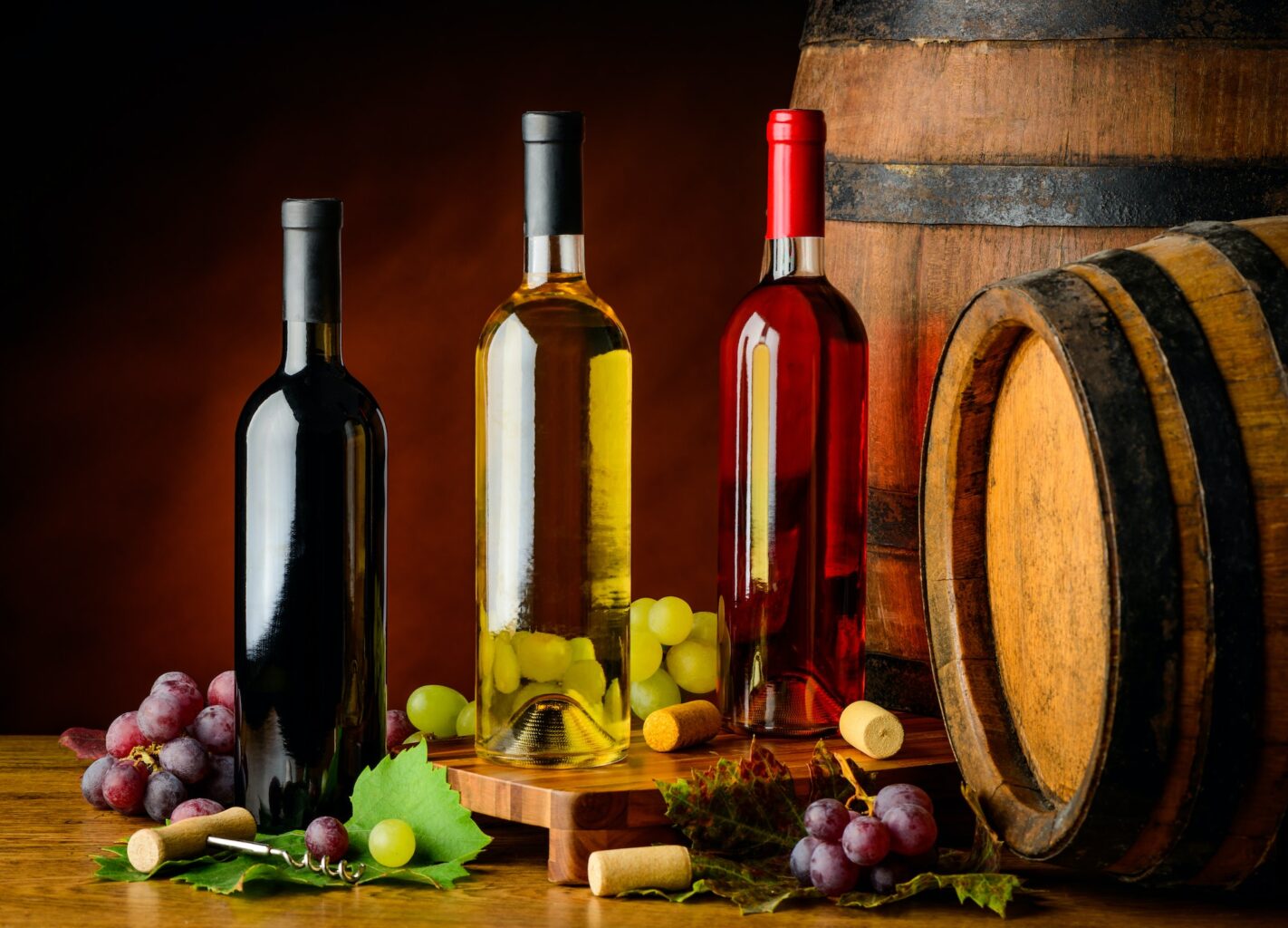 Wine Bottles in Cellar